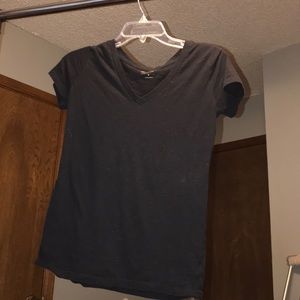 Black V-Neck Tee